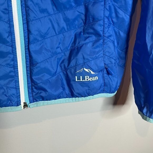 L.L. Bean blue light windbreaker jacket - Picture 2 of 5